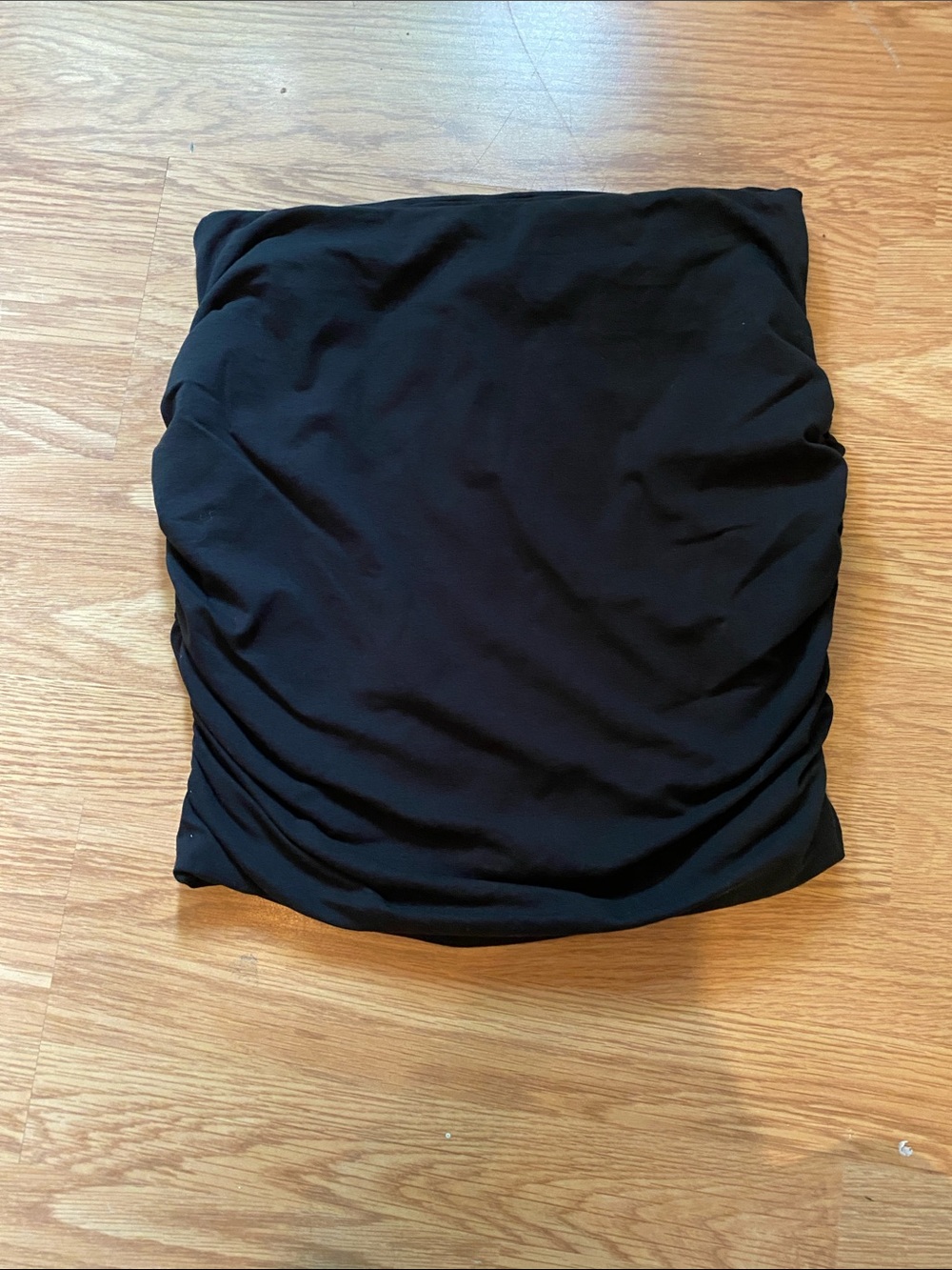Black Ruched Tube Top